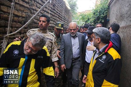 ویدیو/ بازدید وزیر کشور از مناطق سیل‌زده در مشهد