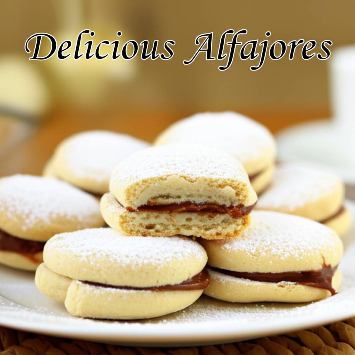 دسر های خوشمزه کوکی کاراملی آمریکای جنوبی، (Alfajores)