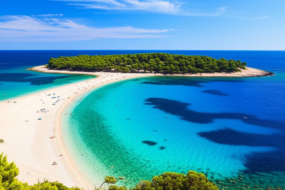 دماغه طلایی زلاتنی رات (Zlatni Rat) کرواسی: راهنمای کامل